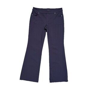 Womens Athleta Yoga Pants 54023 Plum Sz LARGE Pockets Performance Bootcut